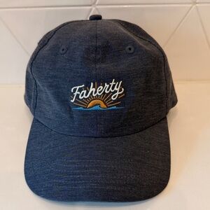 Faherty Brand A Sustainable Coastal Hat Gray Adjustable Strapback Cap